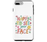 Happy To See Your Face Teacher Hand Drawn Colorful Doodle Case for iPhone 7 Plus/8 Plus