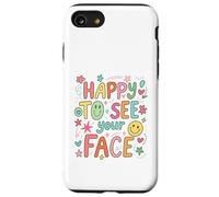 Happy To See Your Face Teacher Hand Drawn Colorful Doodle Case for iPhone SE (2020) / 7/8