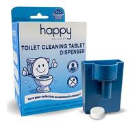 Happy Toilet Cleaner - Self-Cleaning Toilet System | Easy Install Toilet Tablet Holder for a Deep Clean with Every Flush | Made in the USA
