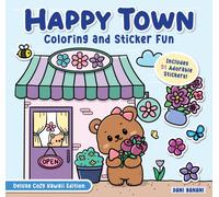 Happy Town Coloring and Sticker Fun