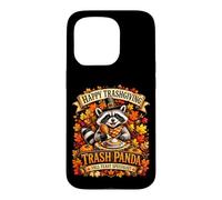 Happy Trashgiving Fall Feast Specialist Raccoon Art Case for iPhone 15 Pro