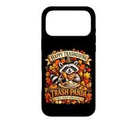 Happy Trashgiving Fall Feast Specialist Raccoon Art Case for iPhone 17 Pro Max