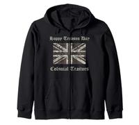 Happy Treason Day Colonial Traitors Funny British Flag Shirt Zip Hoodie
