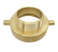 Happy Tree 2-1/2" NH/NST Female x 2" NPT Male Brass Fire Hose Hydrant Adapter with Pin Lug Brass Fire Equipment