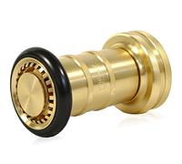 Happy Tree 2" NPSH Fire Hose Nozzle Brass Fire Equipment Heavy Duty Industrial Fog Nozzle