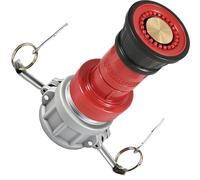 Happy Tree 2" NPSH Industrial Fire Hose Nozzle With Aluminum Camlock Fitting Coupling Heavy-Duty 2 inch Fire Equipment Constant Flow Fog Nozzle