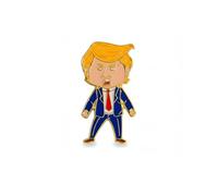 Happy Trump Pin, Trumps Face Enamel Lapel Emblem Lapel Alloy Button Brooches for Backpack Hat Bags Jacket Coat Badge Statement Gift Jewelry, 1Pcs Funny Pin, Medium
