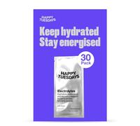 Happy Tuesdays Electrolytes | Lemon Flavour | 30 Powder Sachets | Rehydration & Recovery | Hydration Sachets for Energy & Focus Support | Ideal for Late Nights, Busy Days & Festivals