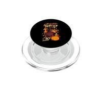 Happy Turkey Day Cute Little Pilgrim Thanksgiving PopSockets PopGrip for MagSafe