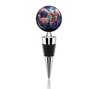 Happy U.S.A Independence Day Reusable Wine Stoppers Classic Champagne Beer Corks Sealed Beverages Beer Bottle Caps