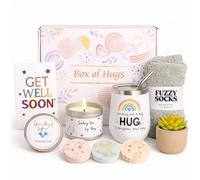Happy U.S Get Well Soon Gift Box For Women: Hugs And Healing, Luxury Care Package For Her, "Get Well Soon" Basket: Sympathy And Post-Surgery Recovery Gifts