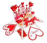 Happy Valentine Day Text Card, Valentines Cards 2026, Love Cards, Pop Up Valentines Day Card for Her, Him, Husband, Wife, Couple, Boyfriend, Girlfriend