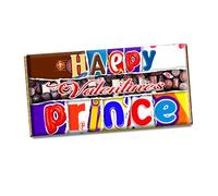 Happy Valentine Prince Novelty Chocolate Bar Wrapper Label for Valentines, Birthday, Anniversary Xmas, Gift Present #738 (without chocolate bar)