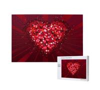 Happy Valentine's Day,1000 Pieces Wooden Jigsaw Family Game Jigsaw Puzzles for Adults Teens Home Decor