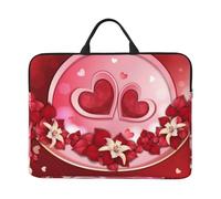 Happy Valentine's Day, 14 Inch Laptop Sleeve, Notebook Bag Laptop Case Sleeve Briefcase with Handle