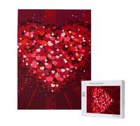 Happy Valentine's Day,500 Pieces Wooden Jigsaw Family Game Jigsaw Puzzles for Adults Teens