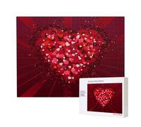 Happy Valentine's Day,500 Pieces Wooden Jigsaw Family Game Jigsaw Puzzles for Adults Teens Home Decor