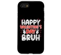 Happy Valentines Day Bruh Peace Retro Meme Women Kids Men Case for iPhone SE (2020) / 7/8