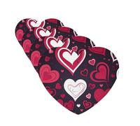 Happy Valentine's Day Car Air Freshener Cards for Women Men 4 Pack Cute Car Accessories Long Lasting Scent Car Diffuser Hanging Auto Aromatherapy Tablets Car Fresheners Gifts