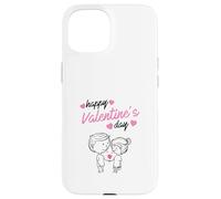 Happy Valentines Day Cute Couple Sweet Love Adorable Kawaii Case for iPhone 15