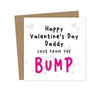 Happy Valentine's Day Daddy love from the bump | to be Valentines Cards
