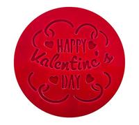 Happy Valentines Day Embosser Stamp for Fondant - Valentines Day Cupcake Stamp Cookie Stamp Fondant Embosser for Baking, Cooking, Fondant, Icing, Cupcake, Cookie, Cake, Biscuits, Decoration
