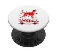 Happy Valentine's Day Irish Setter Cute Hearts Shape Owner PopSockets Adhesive PopGrip
