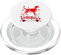 Happy Valentine's Day Irish Setter Cute Hearts Shape Owner PopSockets PopGrip for MagSafe