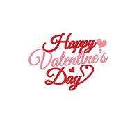 Happy Valentine's Day Metal Die Cuts
