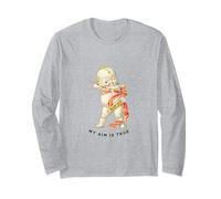 Happy Valentines Day My AIM is True Cupid Arrow Cherub Angel Long Sleeve T-Shirt