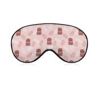 Happy Valentine's Day of Sloth Pattern Eye Sleep Mask,Super Soft Eye Masks with Adjustable Strap,Ultimate Sleeping Aid,Blindfold,Relax & Relieve Your Fatigue,Puffy Eyes