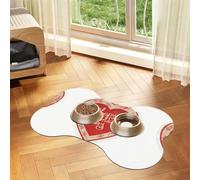 Happy Valentine's Day Print Dog Food Mat Non-Slip Pet Feeding Mat