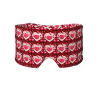 Happy Valentine's Day Print Soft Eye and Ear Muffs for Adults Sleeping Protection Cover for Travel Nap Relief