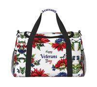 Happy Valentine's Day print Weekender Overnight Carry On Bag Gym Luggage Bag Duffel Bag for Travel Women, Black, One Size