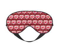 Happy Valentine's Day Printing Versatile Sleep Eye Cover Soft Eye Mask Reversible for Meditation & Travel Eye Mask Unisex