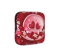 Happy Valentine's Day, Sanitary Pad Storage Bag, Pad Holder Bag with Zipper, Change Purse