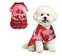 Happy Valentine's Day Soft Breathable Hawaiian Dog Shirt