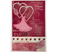Happy Valentine's Day to the Woman I Love card