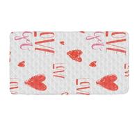 Happy Valentine's Day Toddler Bed Sheet Travel Washable Cot Sheet for Small Toddler Bed for Children Baby Travel 50'' x 25'' (Sheet,Bed Not Included)