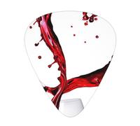Happy Valentines Day Wine Guitar Plectrums, 12 Pcs Lightweight Guitar Plectrums, 0.46mm/0.71mm/0.96mm Thickness For Acoustic Guitar Acoustic Electric Guitar Ukulele Bass