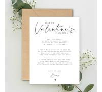Happy Valentine's Mummy to be Poem A5 Card with envelope, Mummy to be Valentine, Mummy to be, To Mummy from bump card, from the bump cards