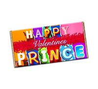 Happy Valentines prince Chocolate Bar Gift Wrapper Gift Present For lover husband wife boyfriend girlfriend friend (#1738) (without chocolate bar)