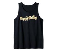 Happy Valley Tshirt Retro Art Baseball Font Vintage Tank Top