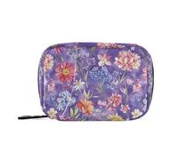 Happy Various European Summer Blossoms medicine bag with Detachable Compartments attachable organizer for travel