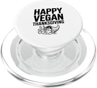 Happy Vegan Thanksgiving Festive Plant-Based Celebration PopSockets PopGrip for MagSafe
