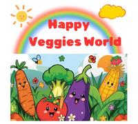 Happy Veggies World: Kids Colouring Book