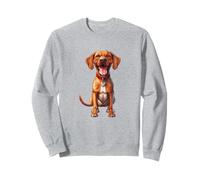 Happy Vizsla Dog Breed Lovers Design Sweatshirt