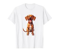 Happy Vizsla Dog Breed Lovers Design T-Shirt