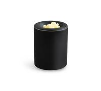 Happy Wax Black Mini Mod Warmer for Scented Wax - Small Tabletop with Timer - Electric, Ceramic with Removable No Mess Silicone Dish