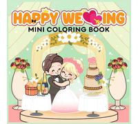 Happy Wedding Mini Coloring Book for Adults